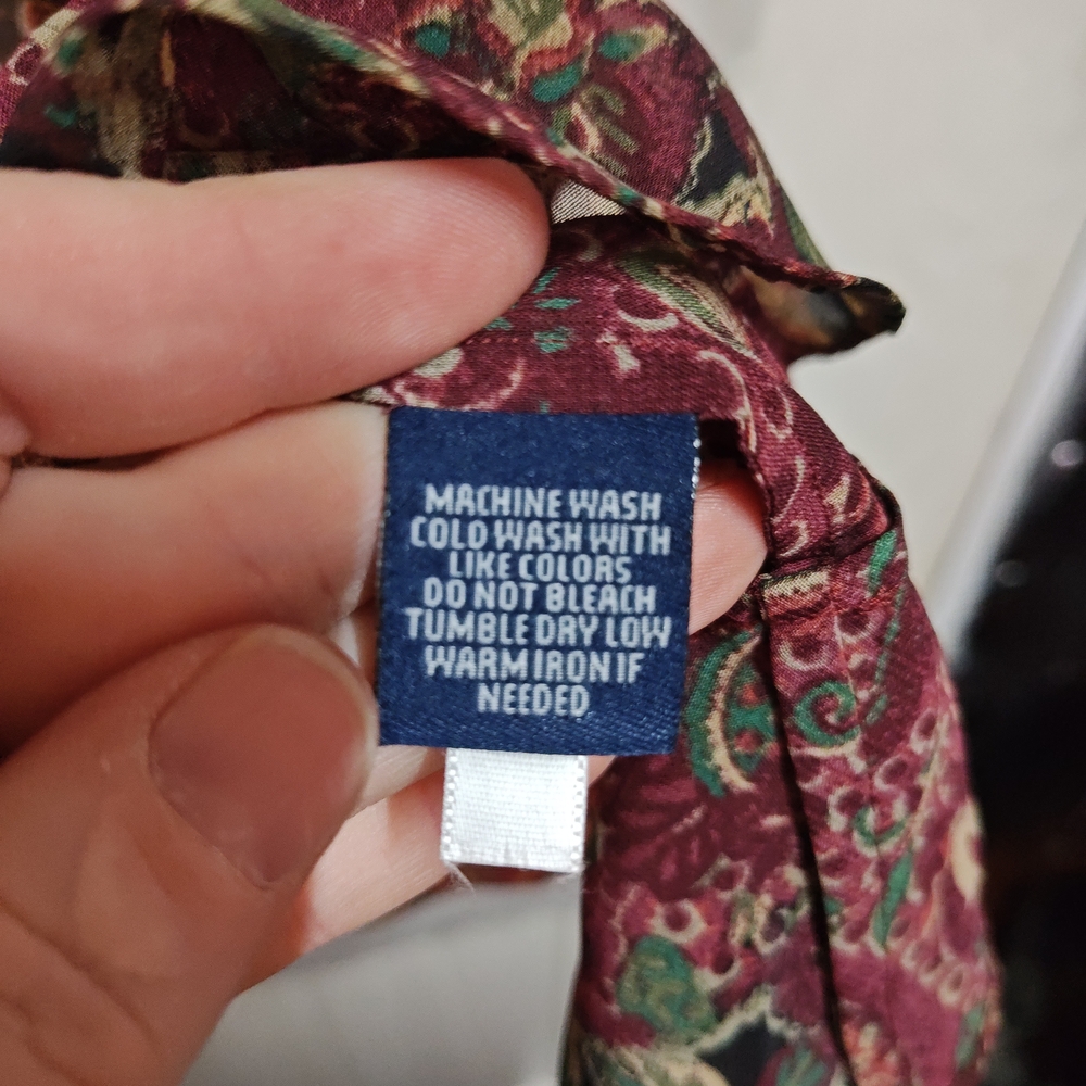 Chaps Multicolor Ruffle Blouse - image 4